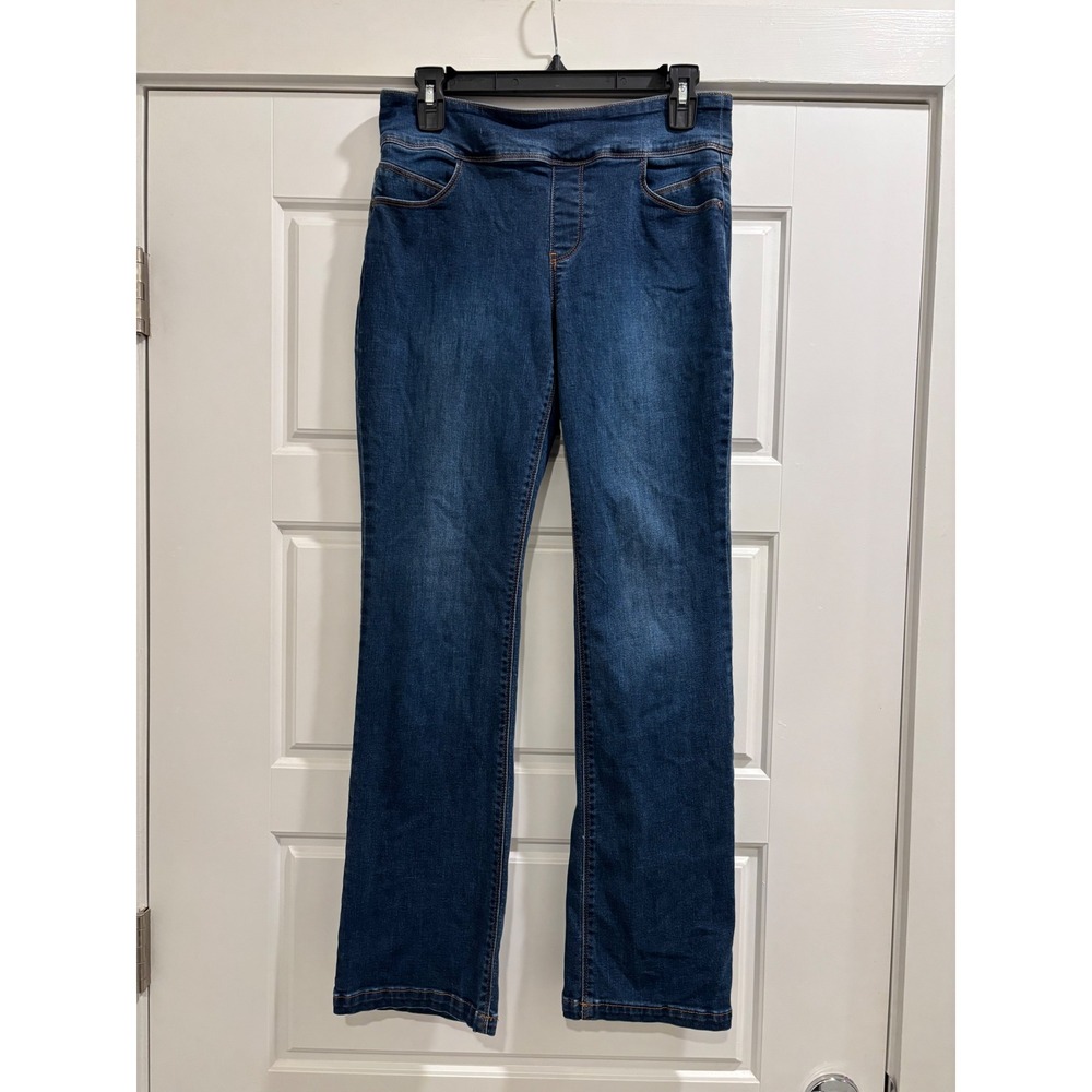 Westbound Park Avenue Fit Pull On Jeans Blue Medium Wash Straight Leg Womens 8R